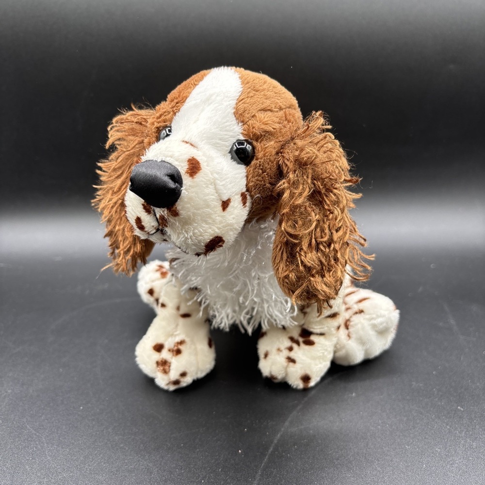 Ganz Webkinz Springer Spaniel Dog 9" Plush Puppy Stuffed Animal HM170 No Code
